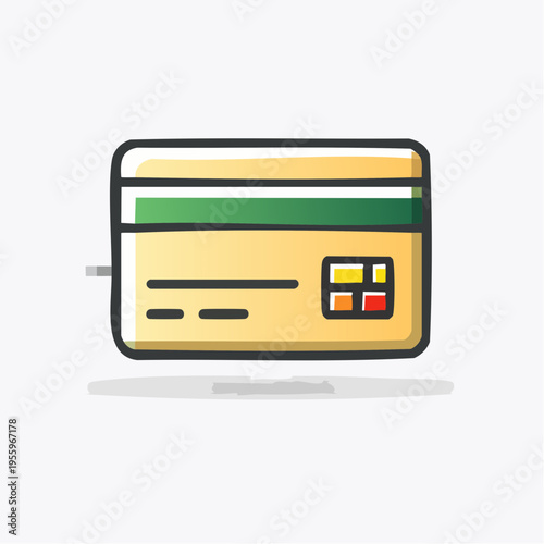 クレジットカード決済のアイコン キャッシュレスとオンラインショッピング