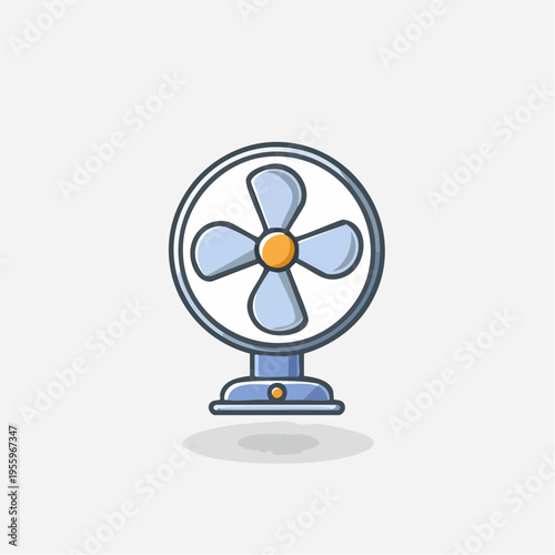 扇風機のアイコン 夏の暑さ対策と空調家電