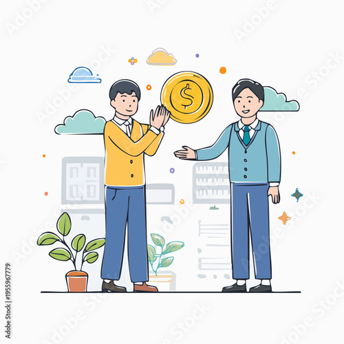 顧客に謝罪するマネージャーのアイコン クレーム対応と企業不祥事