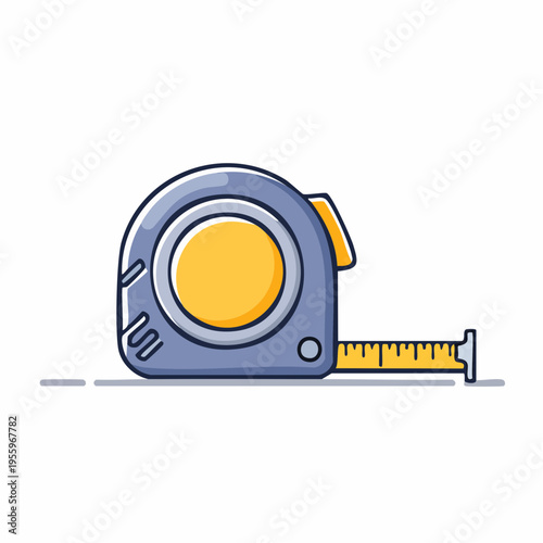 メジャー（巻尺）のアイコン 建設工事やDIYの寸法測定
