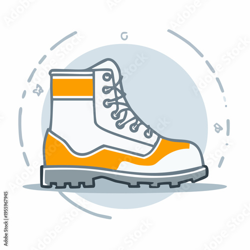 安全靴のアイコン 現場作業員の装備と怪我防止