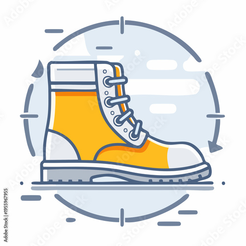 安全靴のアイコン 現場作業員の装備と怪我防止