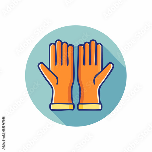 安全手袋の保護アイコン 労働災害防止と安全装備