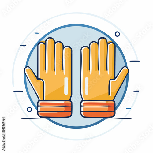 安全手袋の保護アイコン 労働災害防止と安全装備