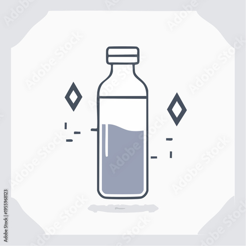 マイボトルのアイコン 水分補給やエコ・サステナブルな暮らし