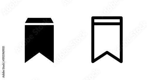 Bookmark tag banner label save icon graphic