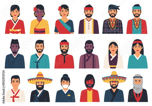 Diverse group of people from various cultures and ethnicities