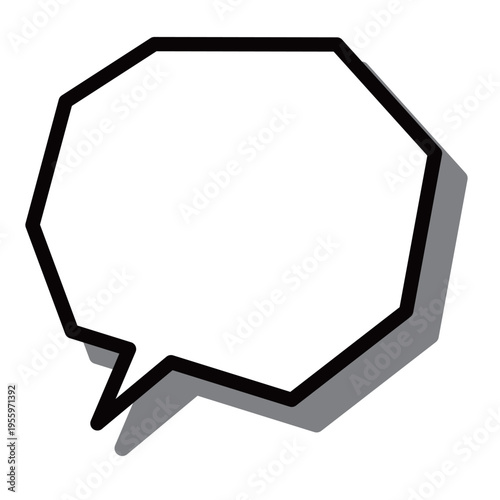 多角形・カクカクした吹き出し