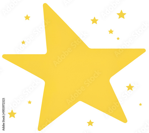 yellow star shapes in diffe...