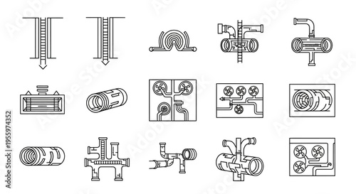 Industrial mechanical parts and tools.