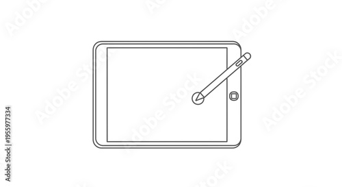 Digital Drawing Tablet with Stylus Pen, Modern Technology for Artists and Designers