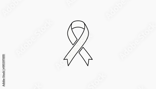 Awareness Ribbon Symbol, Cancer Support, Hope, Solidarity, Health Awareness