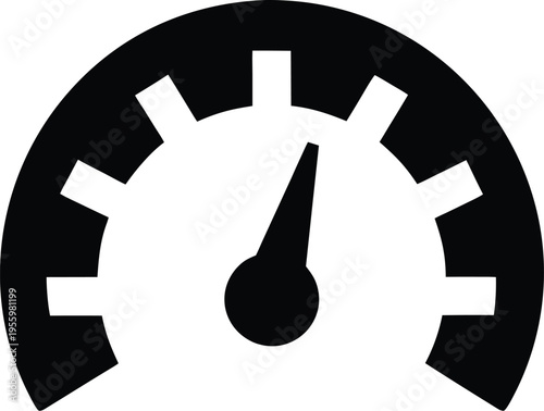 a odometer with rotating digits simplified silhouette vector illustration on transparent background