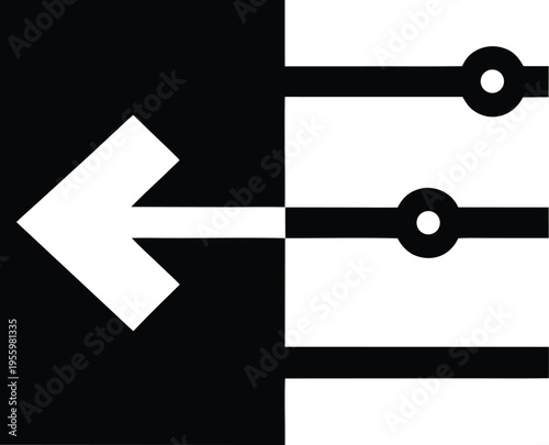 a ldr light dependent resistor symbol silhouette vector illustration on transparent background