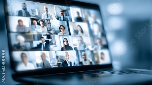 remote leadership hosting virtual town hall communication transparency concept