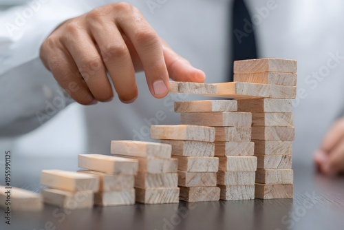 executive adjusting capital allocation portfolio resilience strategy concept