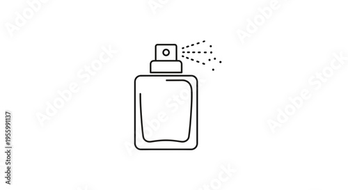 Perfume Bottle Spray Icon Vector Illustration