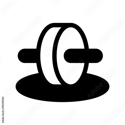 Gymnastic Roller Icon Vector Symbol Design Illustration