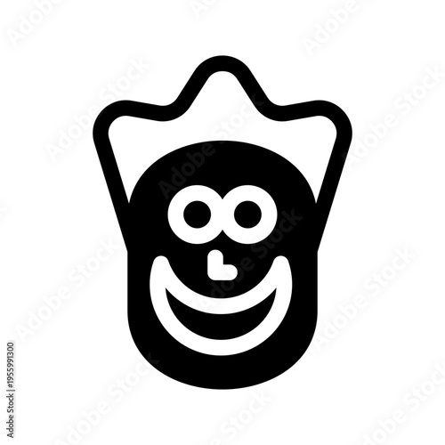 Clown Icon Vector Symbol Design Illustration