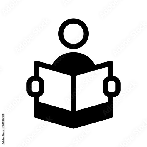 Reading Icon Vector Symbol Design Illustration
