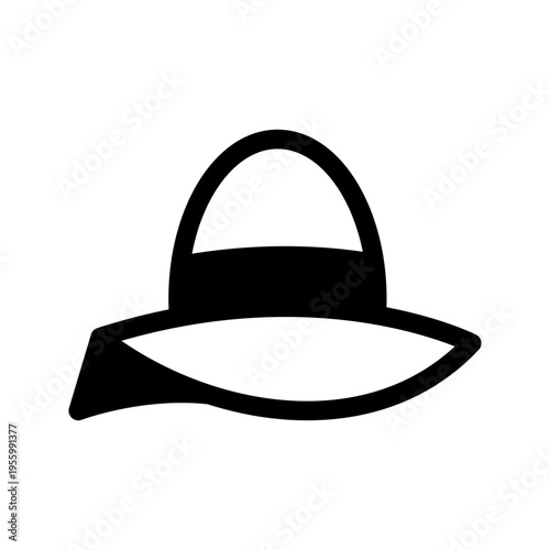 Pamela Hat Icon Vector Symbol Design Illustration