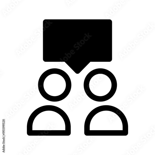 Discussion Icon Vector Symbol Design Illustration