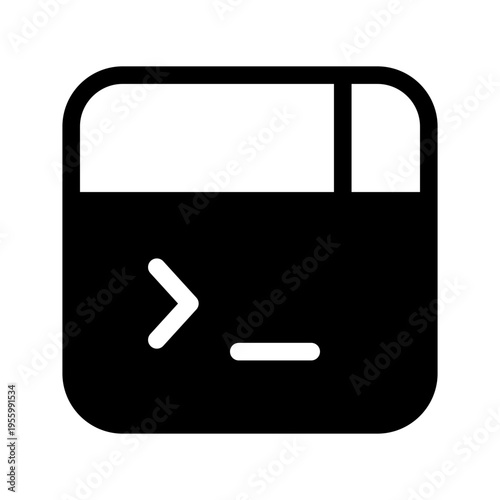 Terminal Icon Vector Symbol Design Illustration