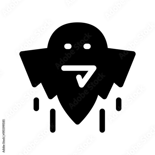 Ghost Icon Vector Symbol Design Illustration