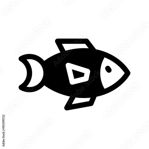 Fish Icon Vector Symbol Design Illustration