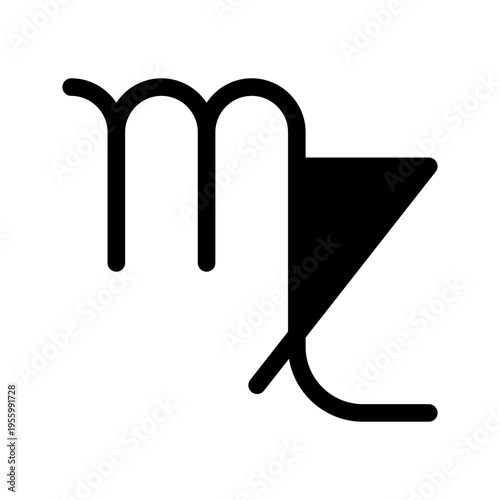 Virgo Icon Vector Symbol Design Illustration