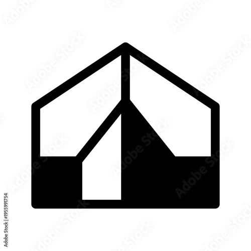 Tent Icon Vector Symbol Design Illustration