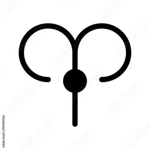 Aries Icon Vector Symbol Design Illustration