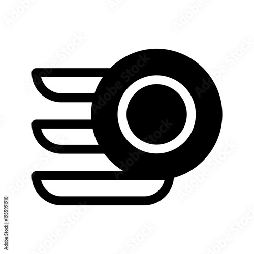 Plates Icon Vector Symbol Design Illustration