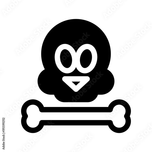 Skull Icon Vector Symbol Design Illustration