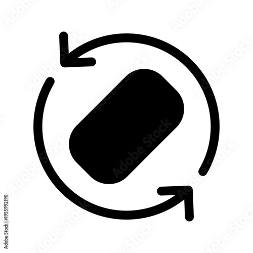 Screen Rotation Icon Vector Symbol Design Illustration