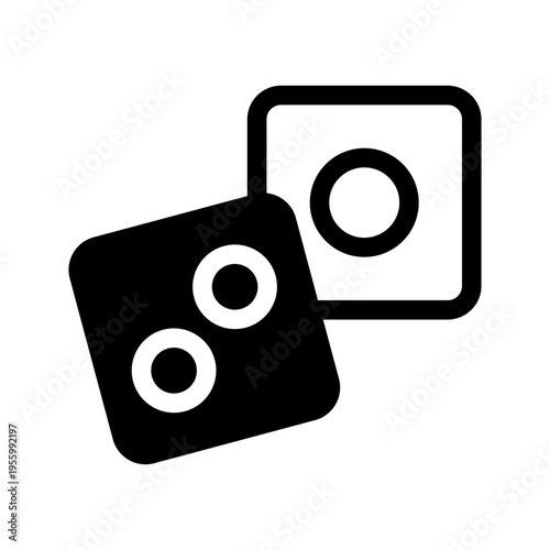 Dice Icon Vector Symbol Design Illustration