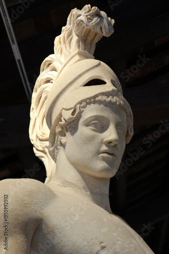 Ritratto di marmo di Ares o Marte, statua a Villa Adriana