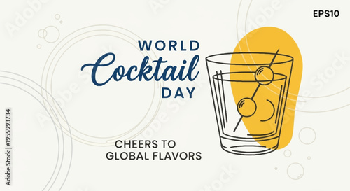 World Cocktail Day EPS10 vector illustration