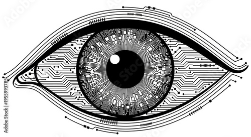 Closeup of a human eye.