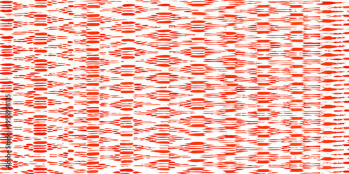 Abstract red pattern resembling scattered seeds or organic shapes