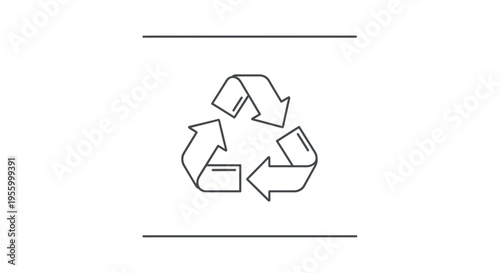 Recycling Symbol Icon, Environmental Protection, Sustainability Concept