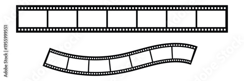 Old retro tape film video movies, Grunge vintage film strip for photo video filming. Minimal film strip icon. Vector illustration of film, cinema, camera, picture, photo, video, movie, strip, icon .