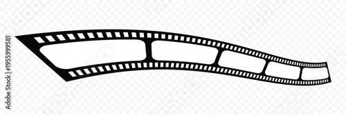 Old retro tape film video movies, Grunge vintage film strip for photo video filming. Minimal film strip icon. Vector illustration of film, cinema, camera, picture, photo, video, movie, strip, icon .