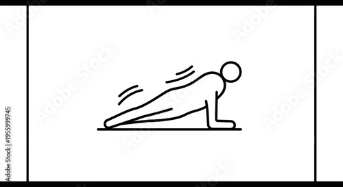 Person doing plank exercise, fitness, workout, healthy lifestyle, bodyweight training