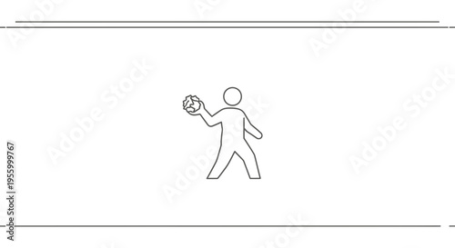 Person throwing a brain icon, concept of ideas, creativity, and knowledge transfer