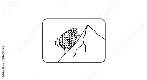 Mountain climber reaching summit with net, extreme sports, achievement, success, adventure