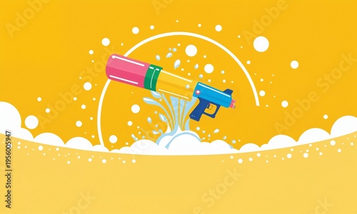 large colorful water gun to...