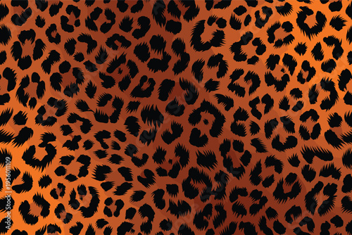 Vibrant animal wildlife skin pattern featuring exotic fur spots, creating a natural camouflage background. This seamless texture evokes a wild jungle safari aesthetic