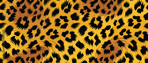 Exotic animal wildlife skin pattern with luxurious fur texture and natural camouflage, creating a vibrant seamless background design
