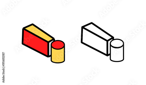 3d alert sign, caution icon, attention mark. Isolated vector yellow triangle with exclamation mark. Danger warning, reminder, emergency hazard notification symbol. 3d alert notice, warning message